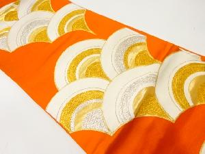 アンティーク 青海波模様織出し袋帯(材料)